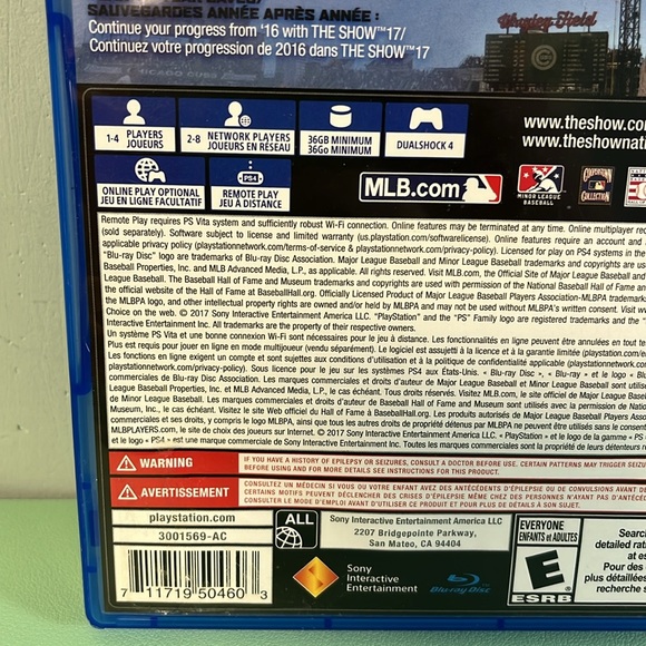 PS4 The Show 17 Console Game, Rated E for Everyone, Baseball Video Game - Picture 3 of 5